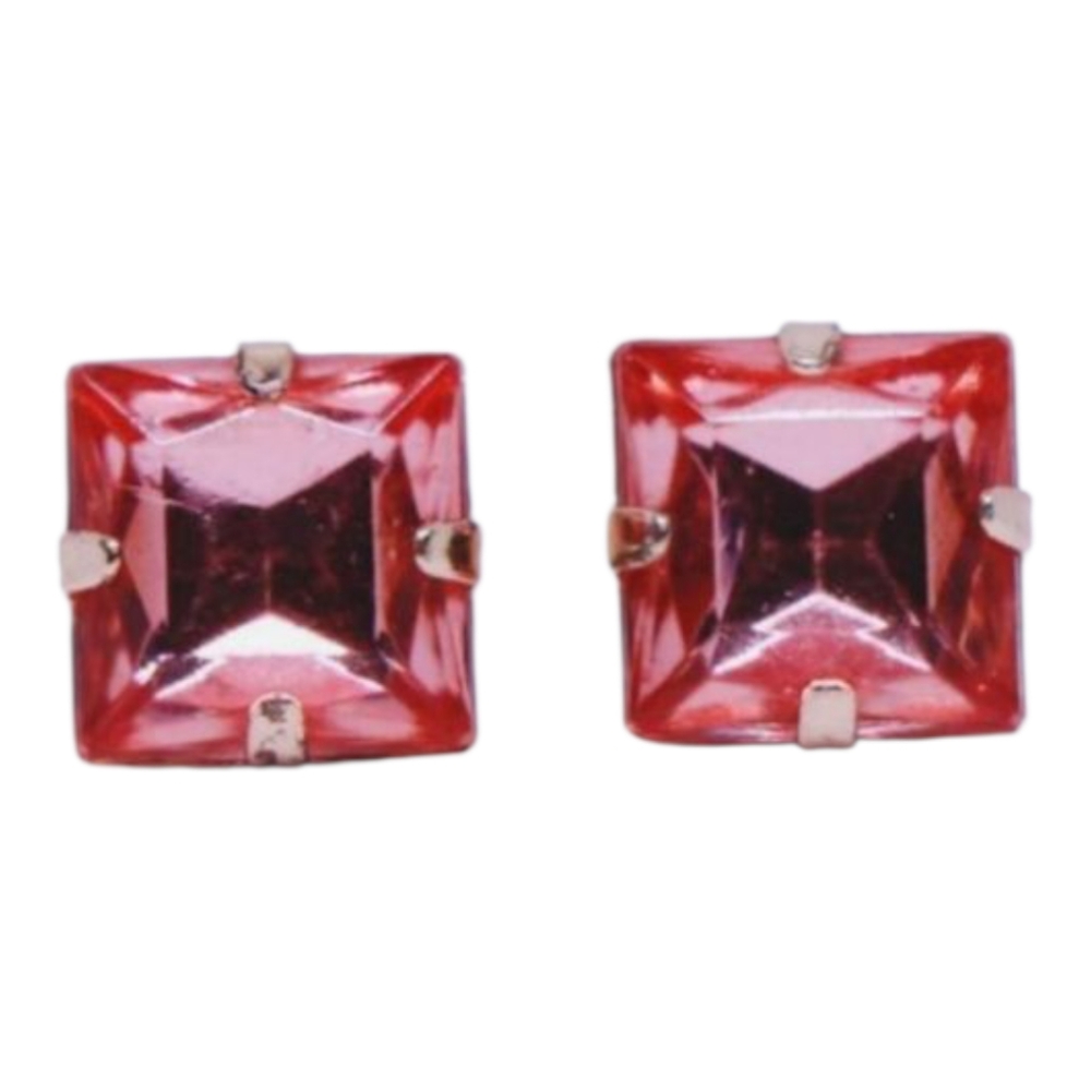 Pink stud‎ earrings hypoallergenic nickle and lead free
